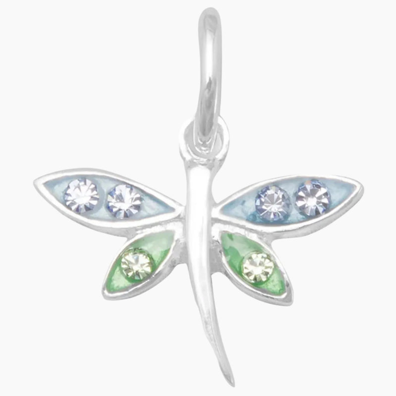 Epoxy with Crystal Dragonfly Charm