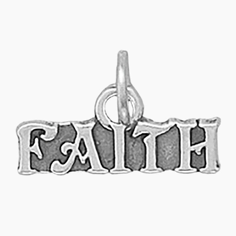 Faith Inscription Charm