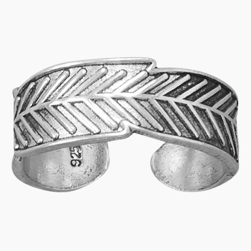 Feather Design Toe Ring