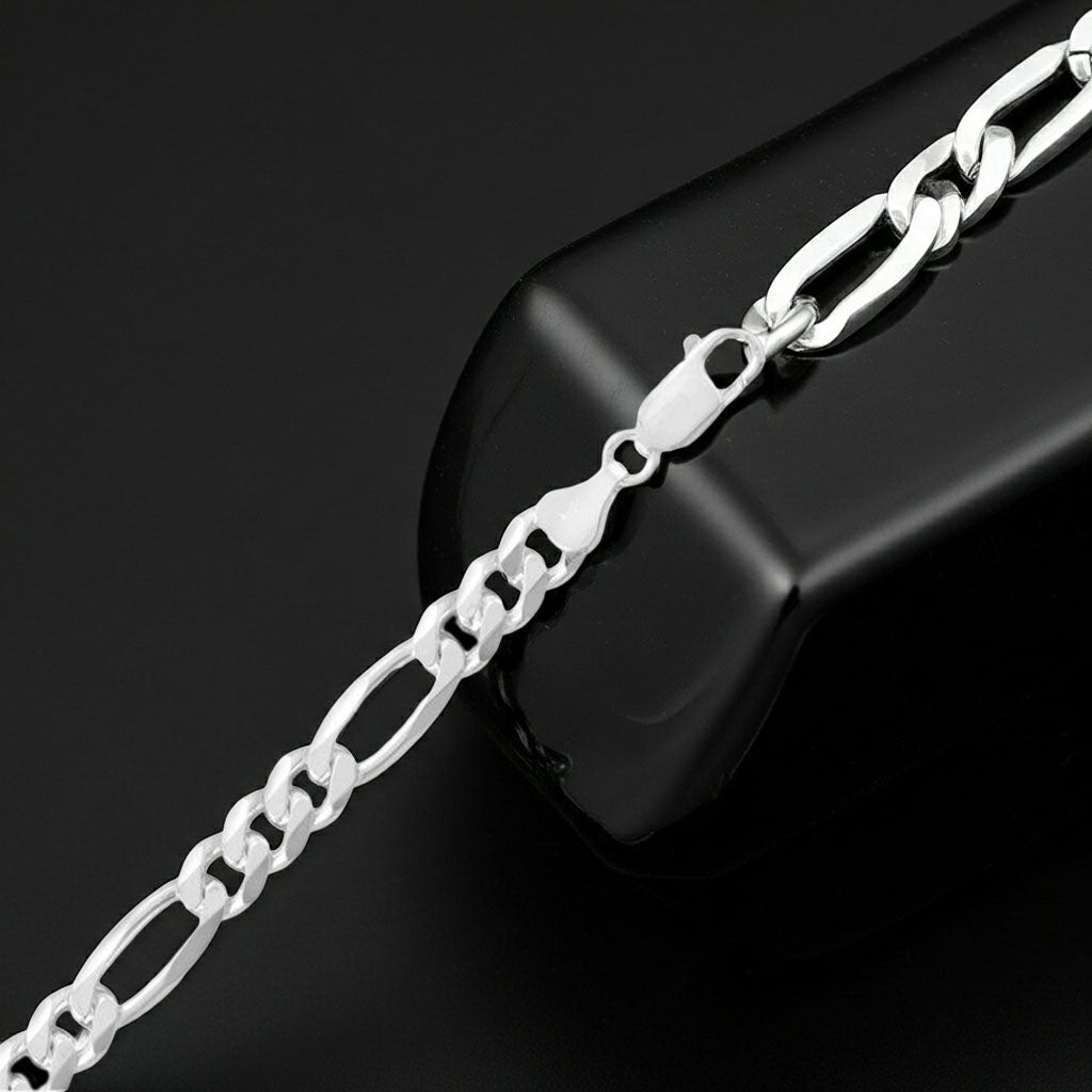 Figaro Chain - 6.8mm Clasp View