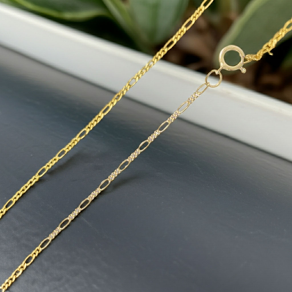 Figaro Chain - 1.8mm Clasp View