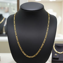 Figaro Chain - 3.6mm on Bust Necklace Display