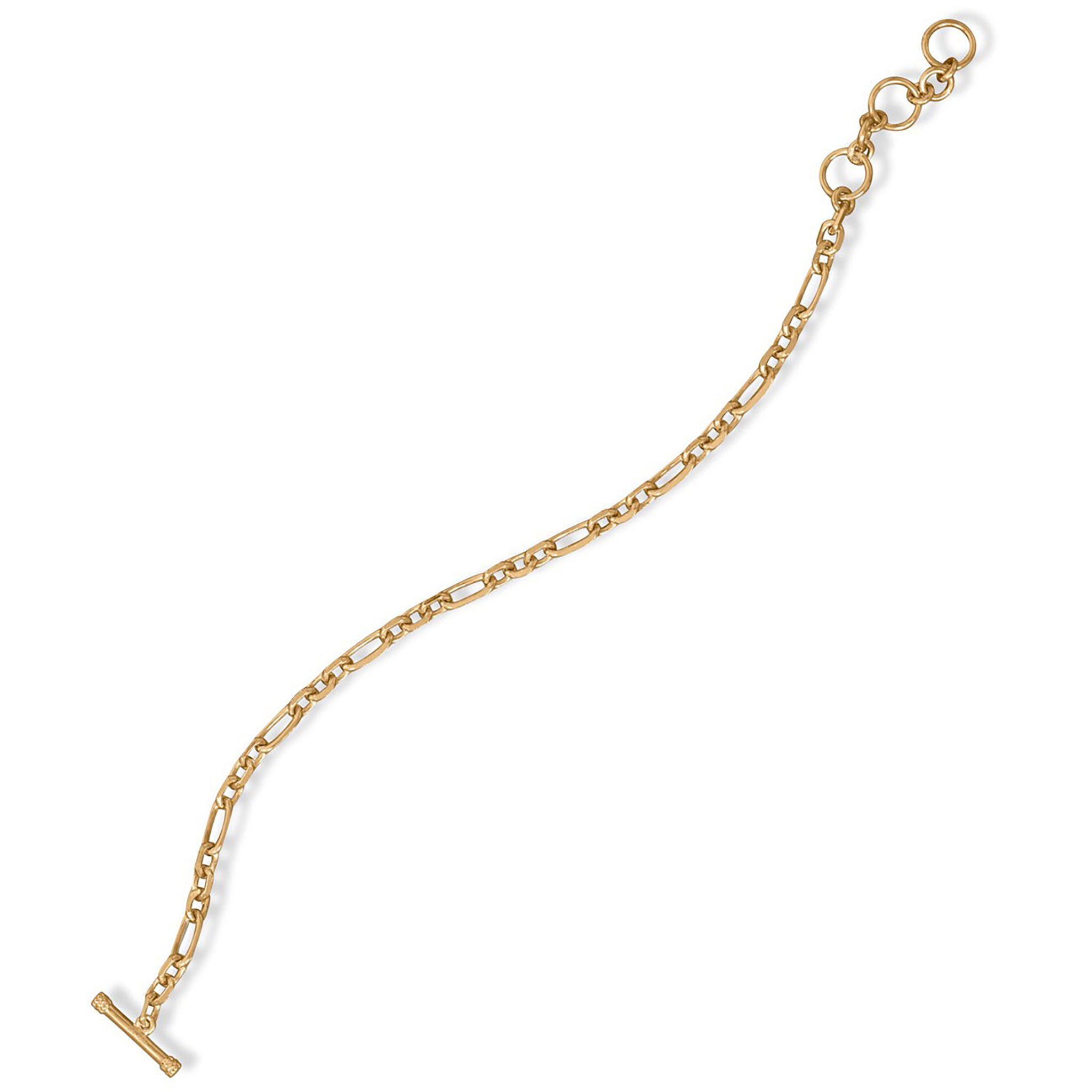 Figaro Chain Toggle Bracelet