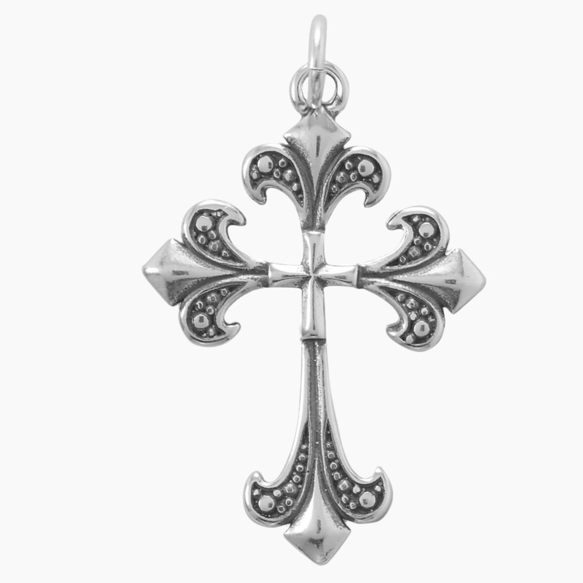 Fleur De Lis Cross Pendant