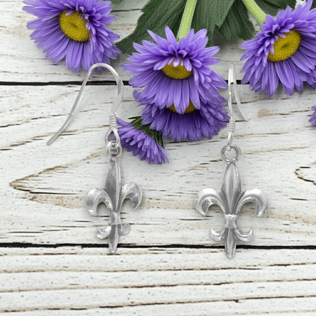 Fleur de Lis Earrings Display