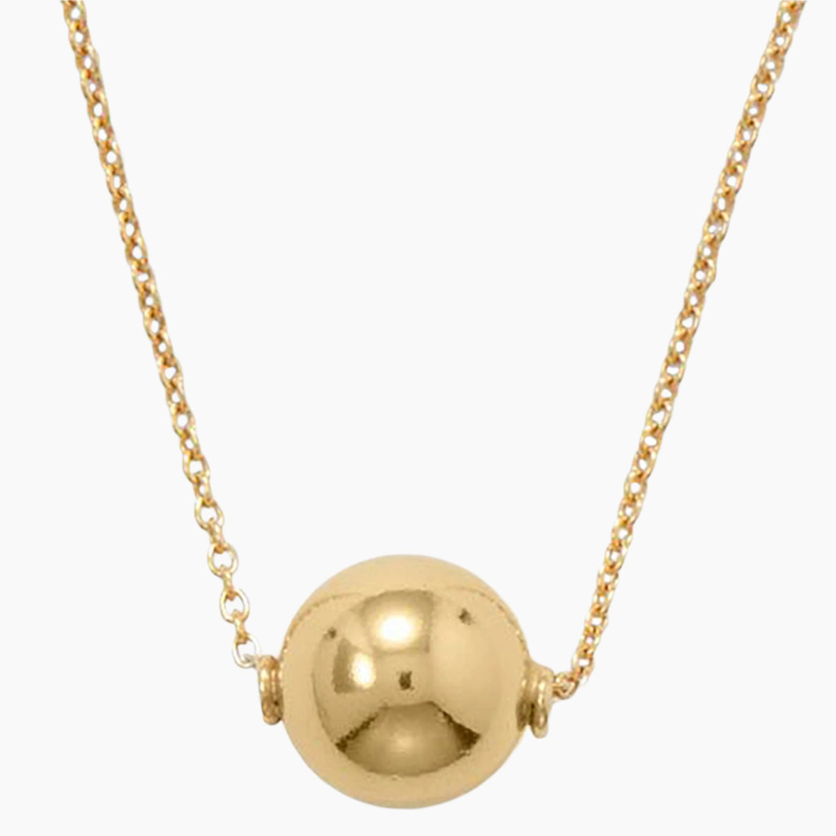 Floating Gold Bead Necklace