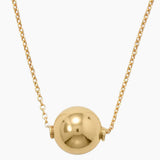 Floating Gold Bead Necklace