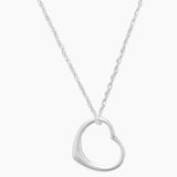 Floating Heart Pendant Necklace