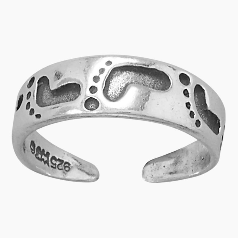 Footprints Toe Ring