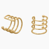 Four Row Gold Ear Cuffs