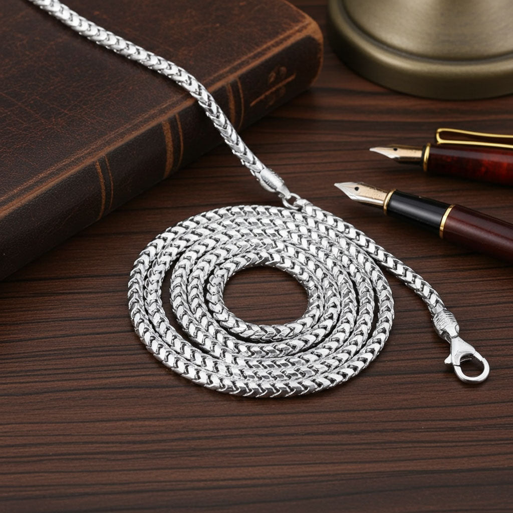 Franco Chain - 2.4mm Coiled Up View