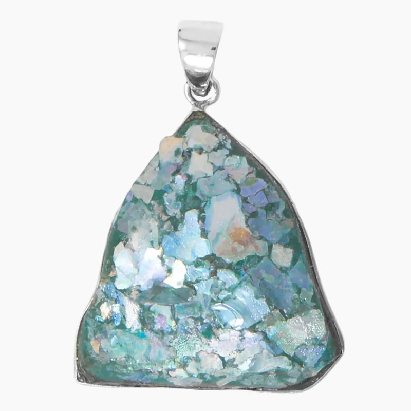 Free Form Roman Glass Shard Pendant