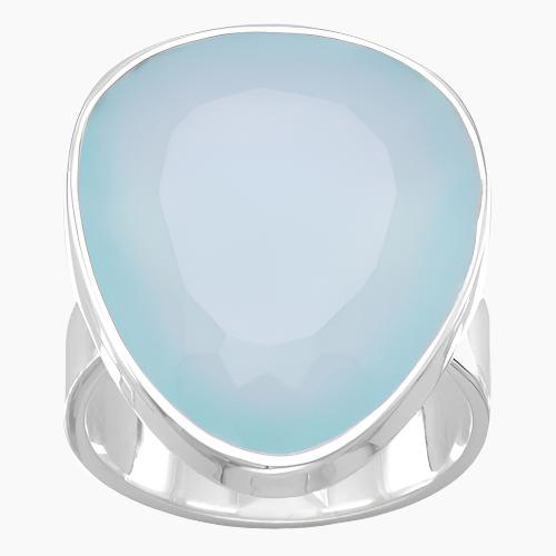 Freeform Sea Green Chalcedony Ring Testimonial