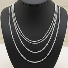 French Wheat Chain - 1.5mm Layered on Bust Display