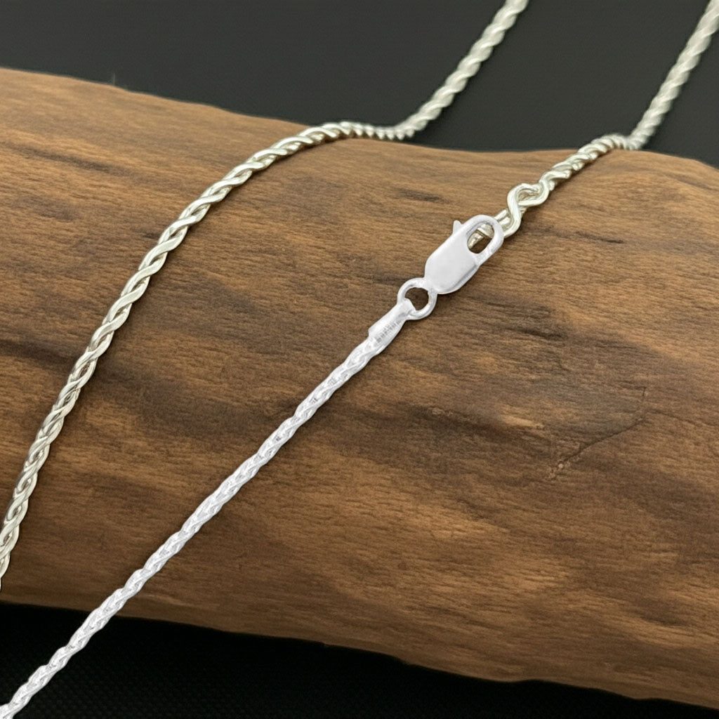 French Wheat Chain - 1.8mm Example