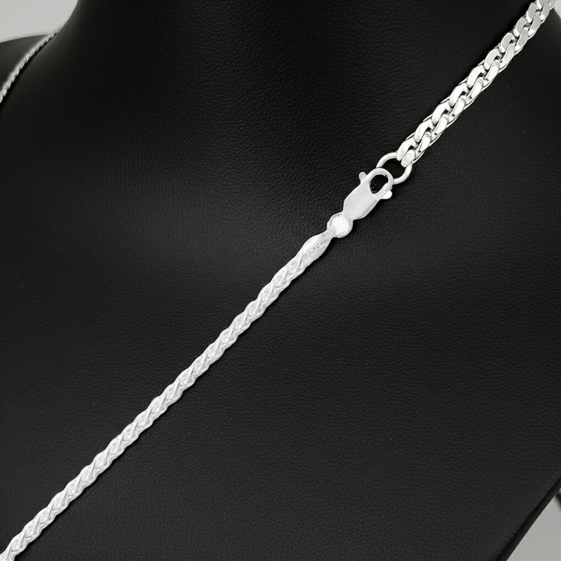 French Wheat Chain - 2.5mm Clasp View