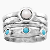 Freshwater Pearl and Turquoise Ring