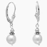 Freshwater Pearl Bali Bead Earrings