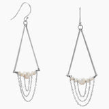 Freshwater Pearl Chain Drop Earrings