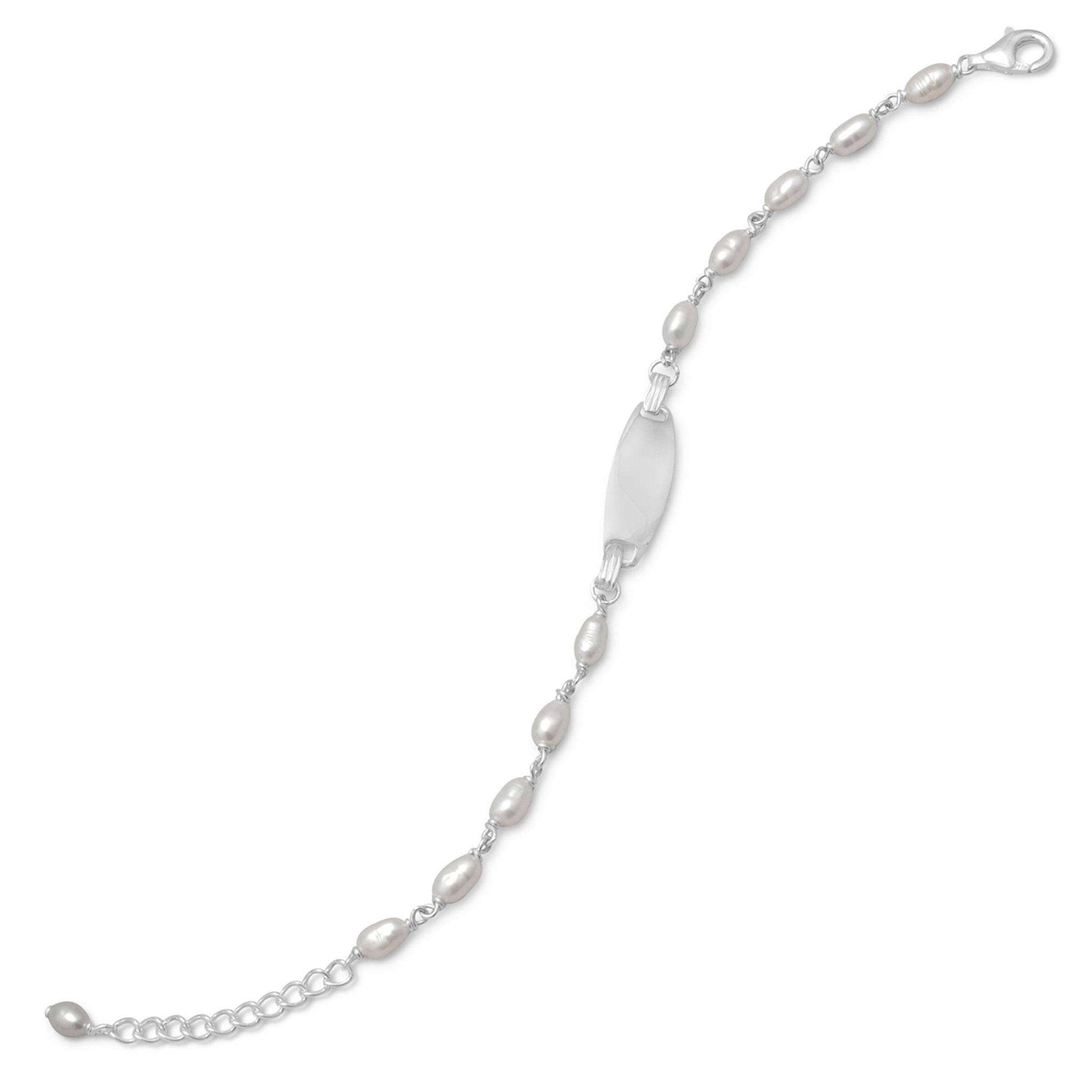 Freshwater Pearl ID Bracelet