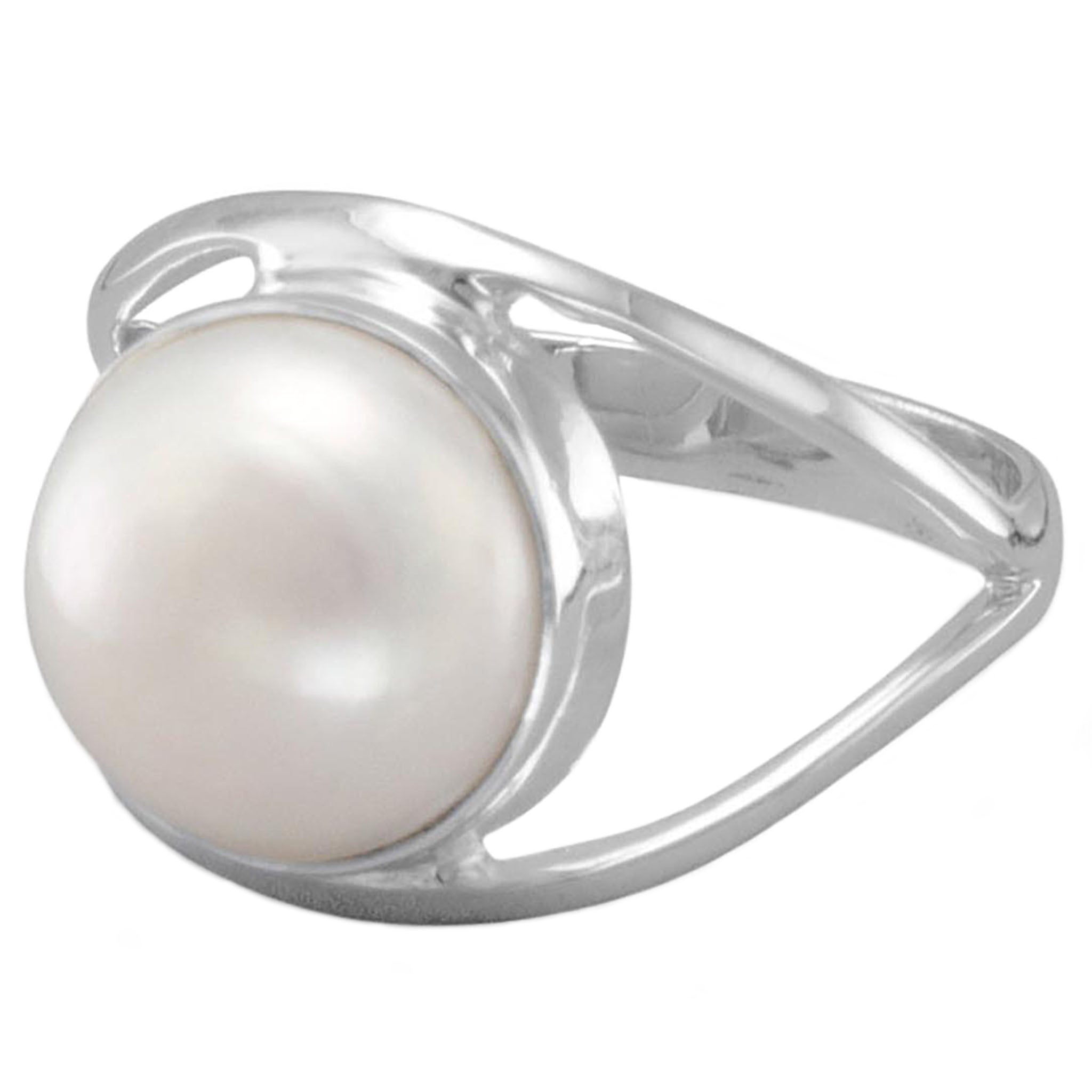Freshwater Pearl Open Band Ring