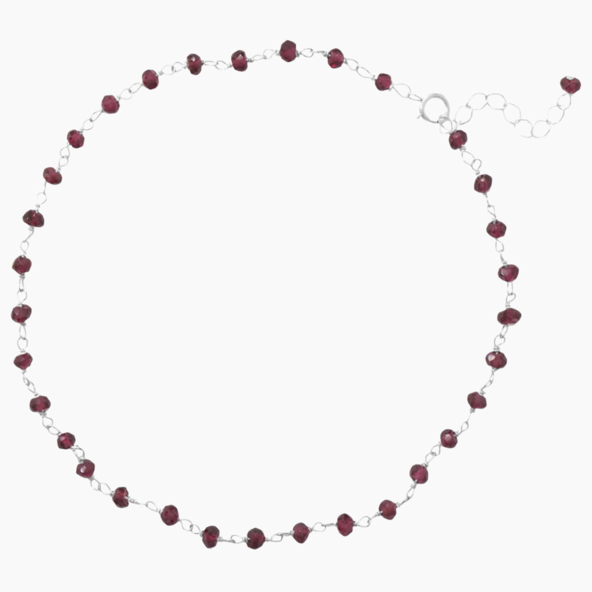Garnet Bead Anklet