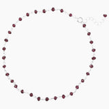 Garnet Bead Anklet