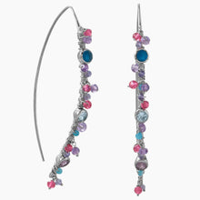 Gemstone Bead Threader Earrings