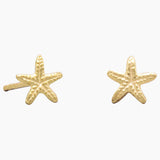 Gold Starfish Stud Earrings