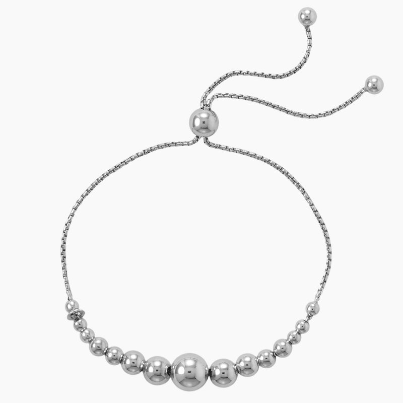 Graduated Bead Bolo Bracelet