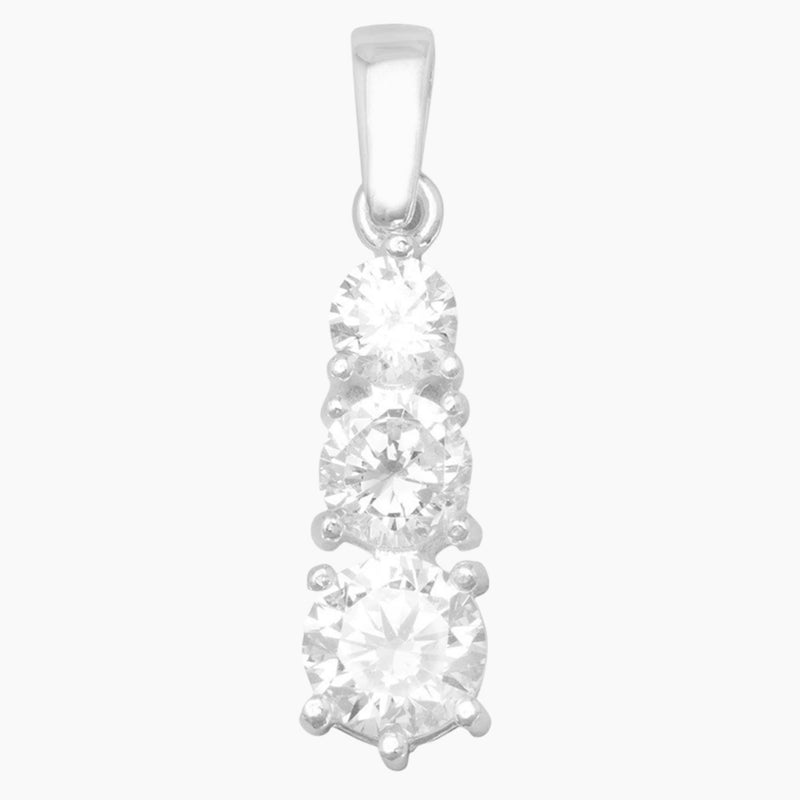 Graduated Cubic Zirconia Pendant
