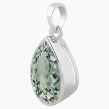 Green Amethyst Pendant Side