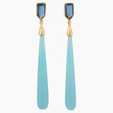 Green Chalcedony Post Earrings