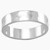 Hammered 5mm Silver Ring