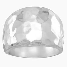 Hammered Cigar Band Ring