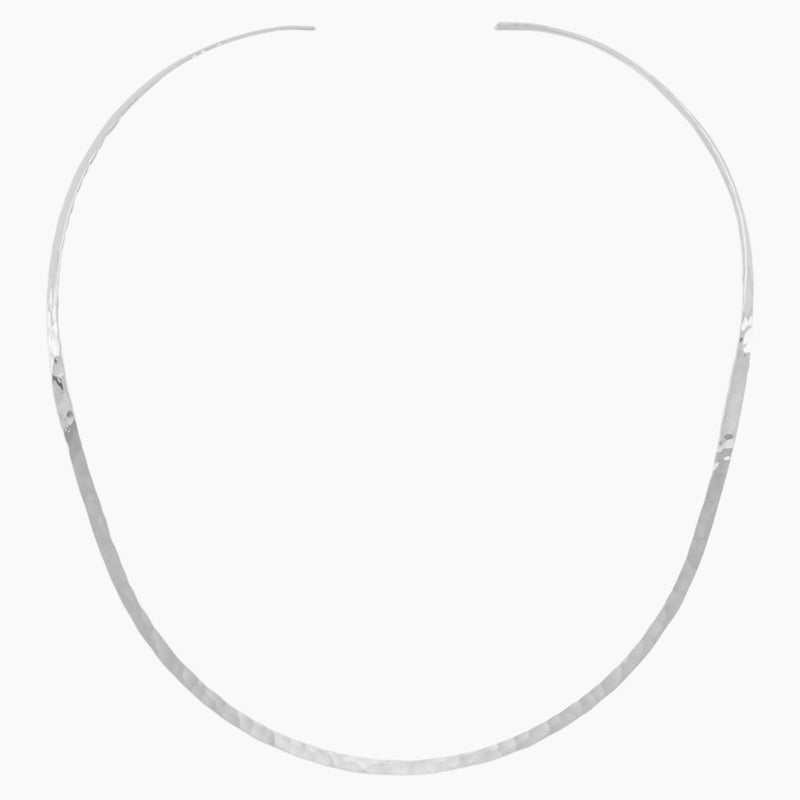 Hammered Open Back Collar Necklace