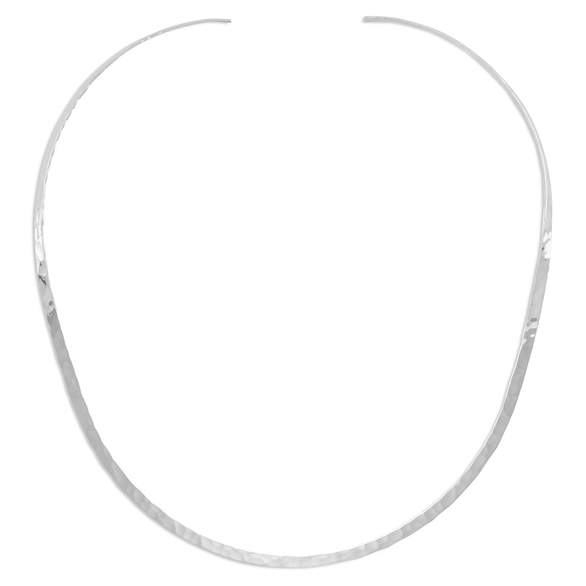 Hammered Open Back Collar Necklace