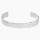 Hammered Silver Cuff Bracelet