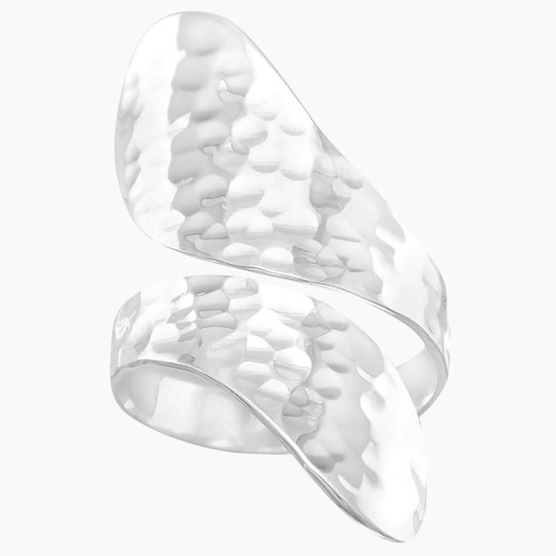 Hammered Silver Spoon Ring