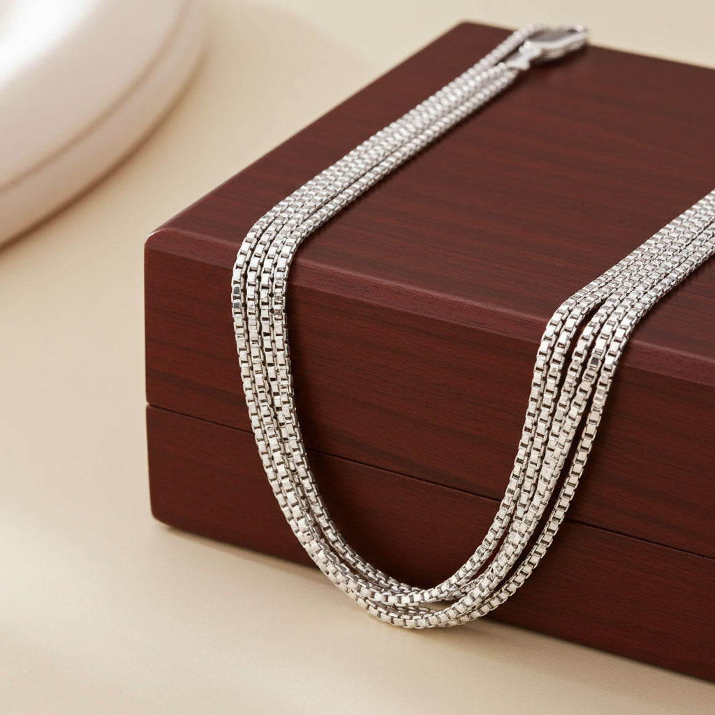 Heavy Box Chain - 1.5mm Multi Strand View