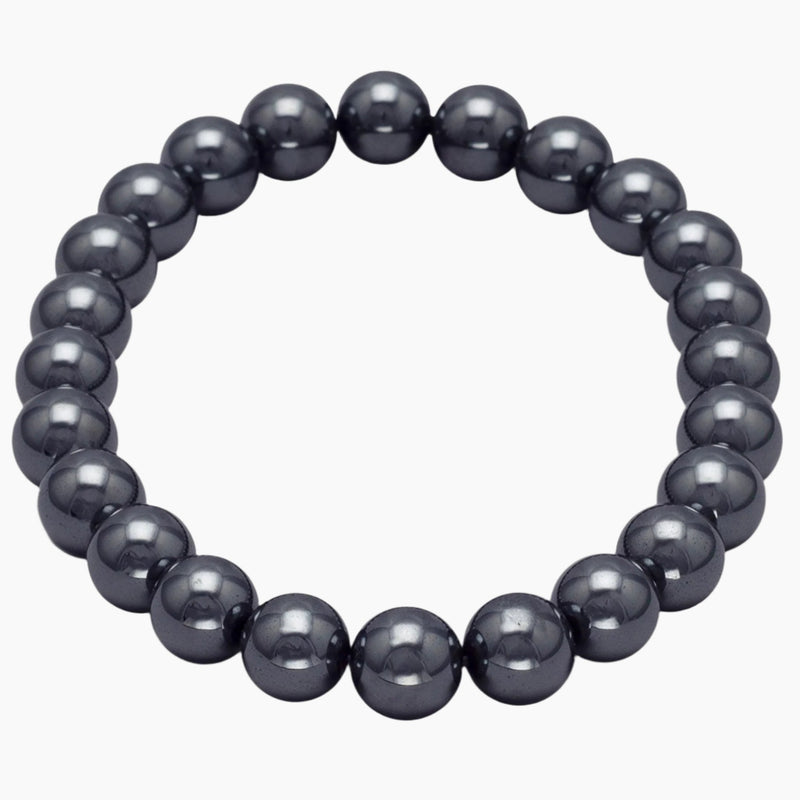 Hematite Bead Stretch Bracelet