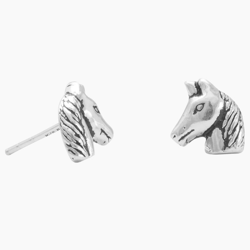Horse Head Stud Earrings