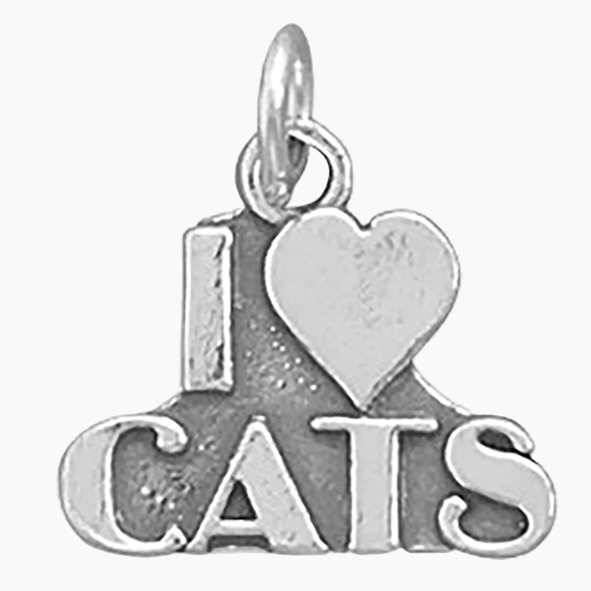 I Love Cats Charm
