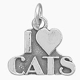 I Love Cats Charm