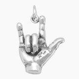 I Love You Hand Sign Charm