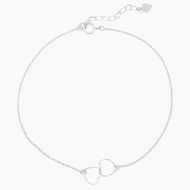 Interlocking Hearts Anklet