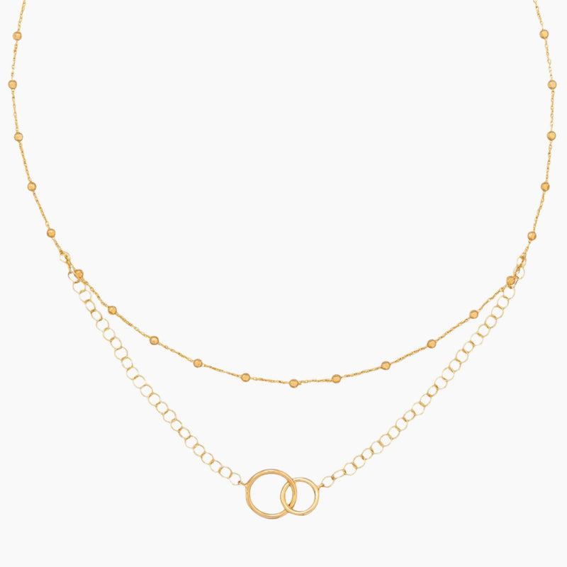 Interlocking Ring Necklace
