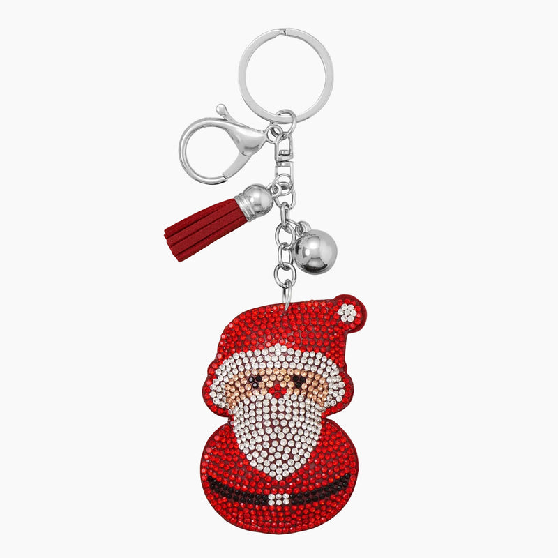 Jolly Santa Crystal Charm Bag