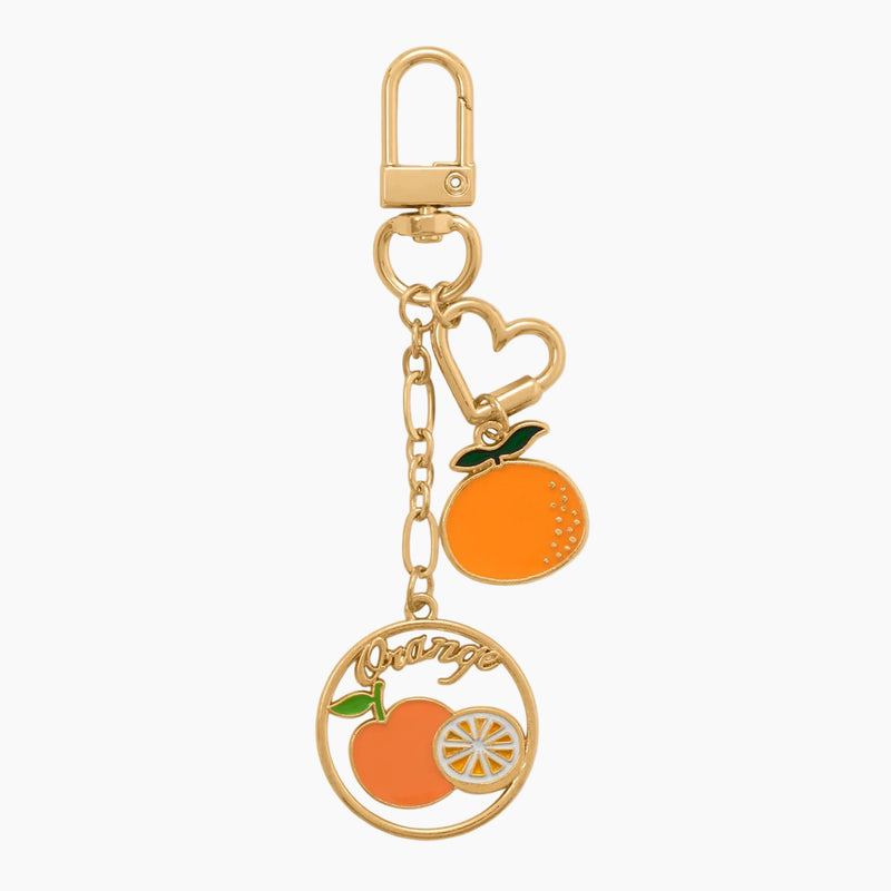 Juicy Orange Design Bag Charm