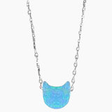 Kitty Shape Opal Necklace